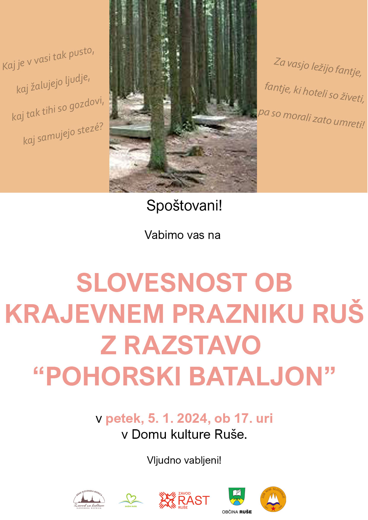 Dom kulture - Krajevni praznik 2024 VABILO